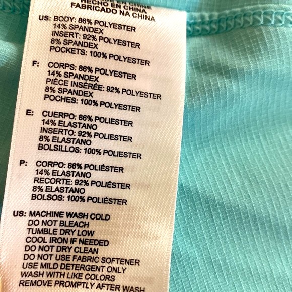 Adidas lightweight mint green skort with ruffle hem - Picture 6 of 6